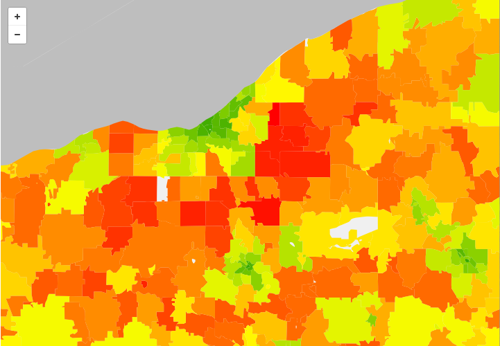 carbon footprint map northeast ohio
