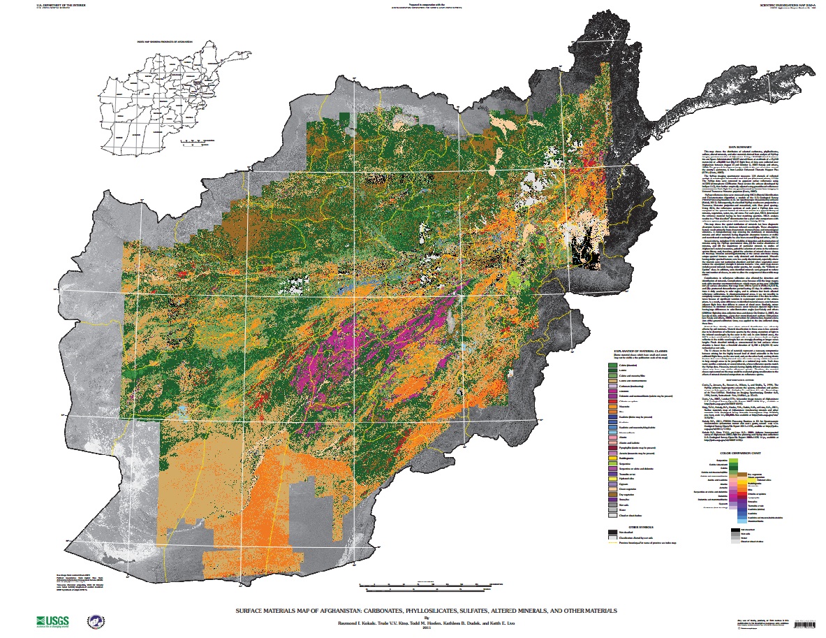 mineral resource map afghanistan